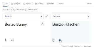 Bunzo Bunny in different languages meme