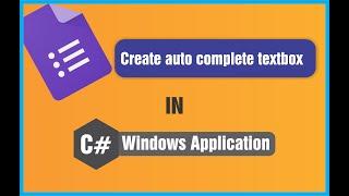 c# tutorial windows application autocomplete textbox creation