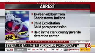 Teenager arrested for child pornography