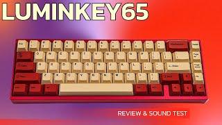 Luminkey65 Build Review Sound Tests PC and Aluminum Plate Gateron Sylva