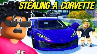 STEALING A 1000HP CORVETTE C8 IN ROBLOX DRIVING EMPIRE