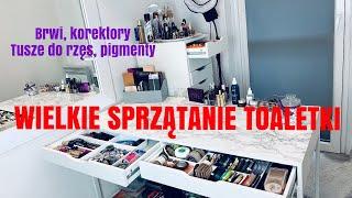 SPRZĄTANIE TOALETKI |BRWI, OCZY #organizacja #sprzatanie  #toaletka