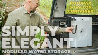 This new 5-gallon water container from Rotopax was the perfect solution for my modular camper build
