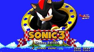 Shadow (S3&K Style) in Sonic 3 A.I.R (V1 Release)  Full Game Playthrough (1080p/60fps)