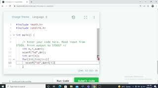 1D Array In C || Hackerrank C Solution