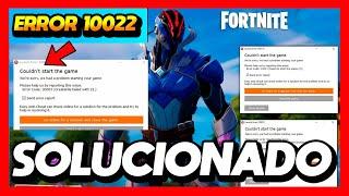 FORTNITE ERROR 10022 [SOLUCION]