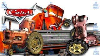 ENGLISH DUB CARS FRANK COW TIPPING TRUCK Tractor Tipping Lightning McQueen My Movie Games