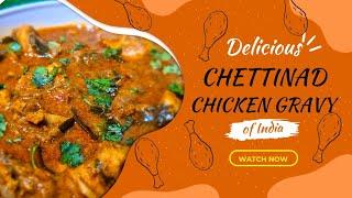 Authentic Chettinad Chicken Gravy Recipe | Chef Deena Style | South Indian Spicy Curry #food