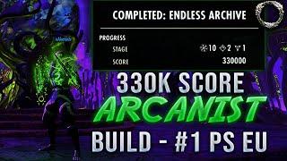 ESO Infinite Archive: BROKEN ARCANIST BUILD - 330K Score SOLO #1 Leaderboard Record [PS5 EU]