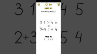 Brain Blow Level 199 | Brain Blow Make the equation true Answer