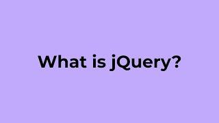 What is jQuery ?