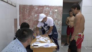 Взвешивание первенства СКФО третий день. город Избербаш Дагестан.