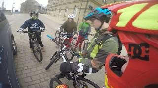 Urban Freeride including 20 Biker Angry people and conversation || German