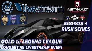 Asphalt 9 - Future Flash™️GOLD TO LEGEND - LONGEST STREAM EVER!