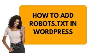 How To Add Robots txt In WordPress