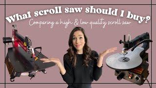 What scroll saw should I buy?! Comparing a low and high quality scroll saw//The Pegas and Wen