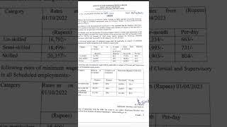 Delhi minimum wages wef 01/04/2023 #minimumwages #salary #wages