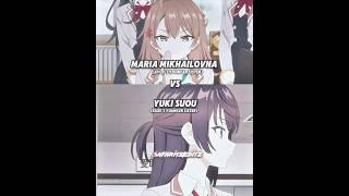 Yuki Suou vs Maria Mikhailovna Kujou #anime #animedit #shorts #edit #viral