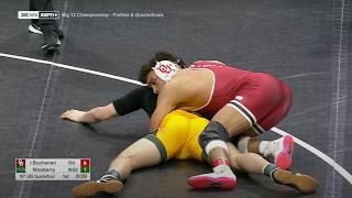 197lbs Stephen Buchanan (Oklahoma) vs Spencer Mooberry (North Dakota State)