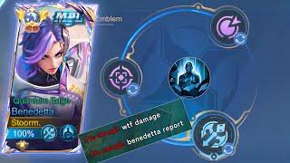 ONLY 0.01% OF BENEDETTA USERS KNOW THIS BUILD & EMBLEM!!| BENEDETTA GAMEPLAY | MLBB |