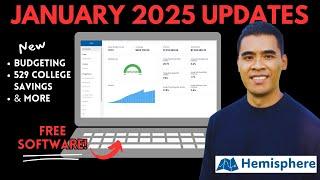 Free Retirement Planning Software, Hemisphere, January 2025 Updates, Budgeting, 529 College Savings