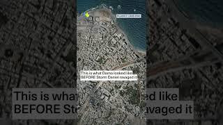 Libya: The city of Derna before & after Storm Daniel