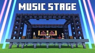 How To Build a Music Concert Stage In Minecraft | City Build