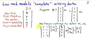 Low Rank Decompositions of Matrices