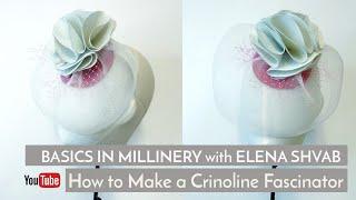 How to Make Crinoline Veil Fascinator with Elena Shvab Millinery, London #fashion #diy #fascinator