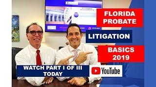 Florida Probate Litigation Basics 2019 (pt. I of 3)