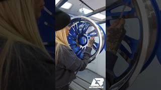 Custom KG1 Forged wheels  #powdercoating #wheels