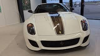 Ferrari 599 GTO Bianco Italie Marrone Brown Clear Carbon World's Most Beautiful? At Motikon [4k 60p]