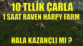 İtemsiz Mage ile 1 Saat Raven Harpy Farm | Knight Online 2024