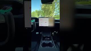 Tesla Model X - Netflix, YouTube, and Disney + from the rear seats #shorts