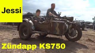 WWII Zündapp KS750 - The Iconic German Military Motorcycle in Action