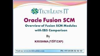 Overview of Fusion SCM Modules with EBS Comparison