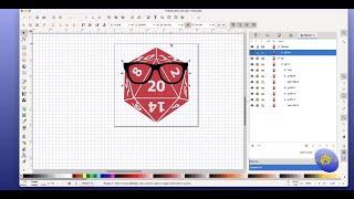 Inkscape 06: Rework the Stateless Code Logo and Make a Nerdy Die