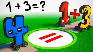 NUMBER LORE Cars Transforming & pass obstacle courses VS different Alphabet Lore | TEARDOWN