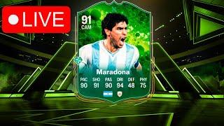 MARADONA EVOLUTION! LIVE 6PM CONTENT! LIVE EA FC 25 GRASSROOTS PACK OPENING!