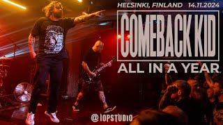 COMEBACK KID — All In A Year (live@Ääniwalli Helsinki Finland 14.11.2024) one cam