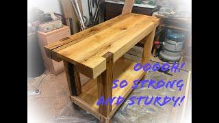 Finshing My Solid-Oak Workbench!