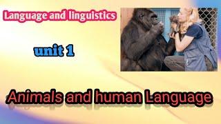 Animal and human Language | Language and linguistics | Tamil