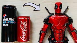 Homemade Armored Deadpool Using Soda Cans | Ironpool | Save those Cans️