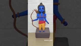 Clay Art  Ram ji idol making  Diwali Special Ram idols made for clay #shorts #clayart #ram #short