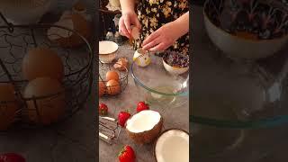Strawberry Coconut Macaroons