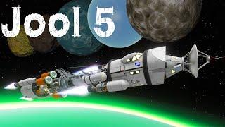 KSP: Landing on EVERY Jool Moon in ONE launch!