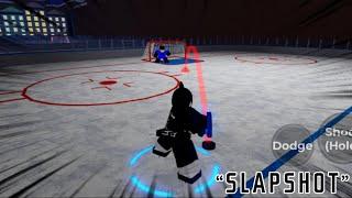 How To Shoot A Perfect Slapshot Goal In Hockey Legends! #hockey #roblox #legend #howto