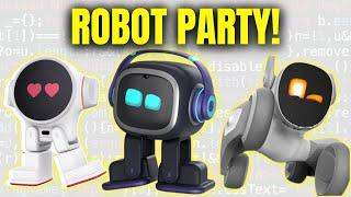 Emo, Rux, and Loona Finally Meet! | AI DESKTOP ROBOTS UPDATE