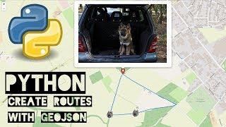 Python Geojson, Folium & Leaflet -  Create Maps & Routes