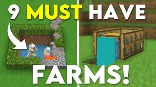 9 Farms You NEED Minecraft Bedrock 1.21! (MCPE/Xbox/PS4/Nintendo Switch/Windows10)